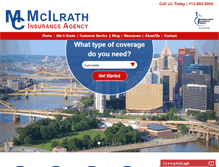 Tablet Screenshot of mcilrathinsurance.com